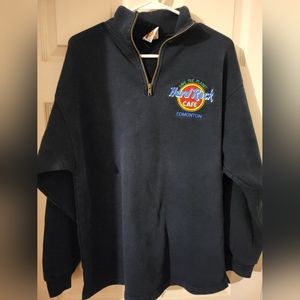 Vintage Hard Rock Cafe Save the Planet 1/4 Zip Pullover